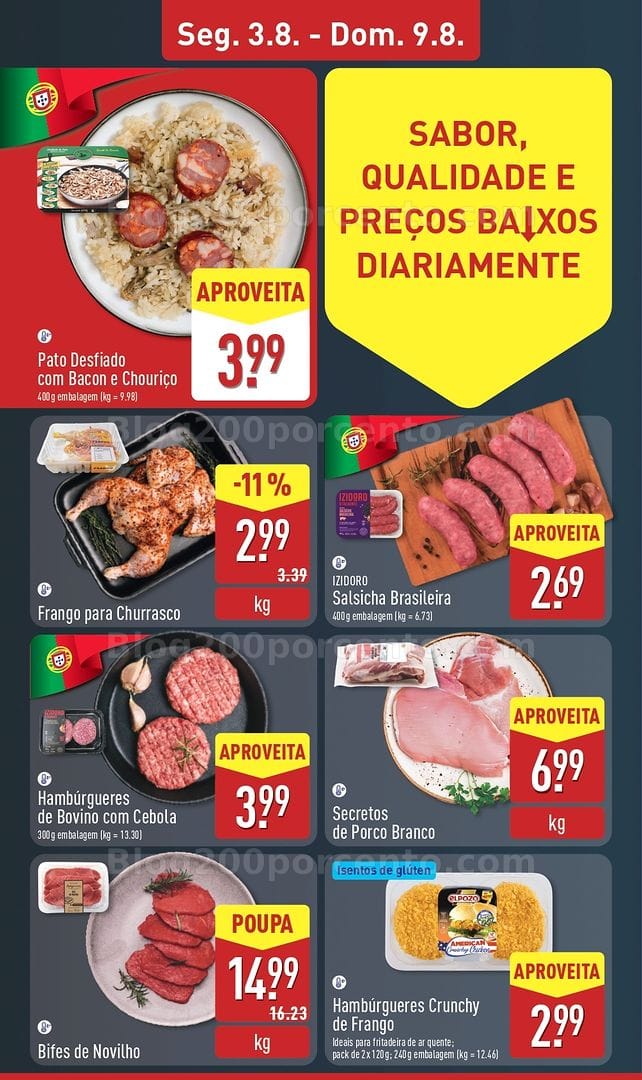 Antevisão Folheto ALDI Promoções de 3 a 9 agosto